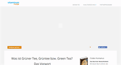 Desktop Screenshot of gruener-tee-gruentee.com