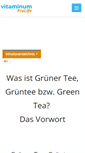 Mobile Screenshot of gruener-tee-gruentee.com