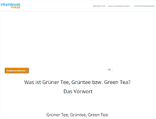 Tablet Screenshot of gruener-tee-gruentee.com